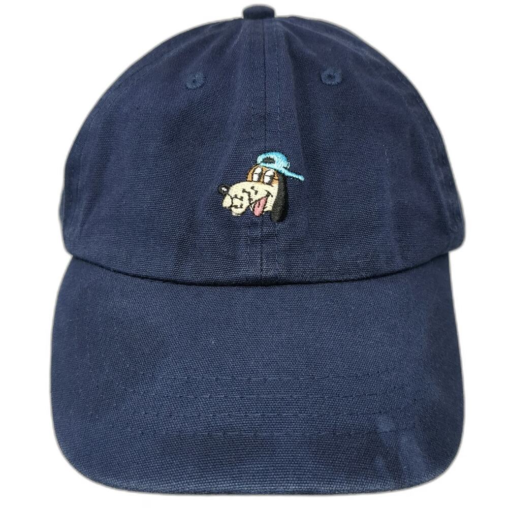 Cotton On Baseball Cap Blue One Size Embroidered Dog Graphic Slideback Twill hat